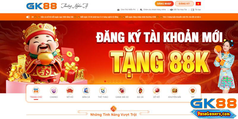 Giới thiệu tổng quan về cổng game GK88 uy tín